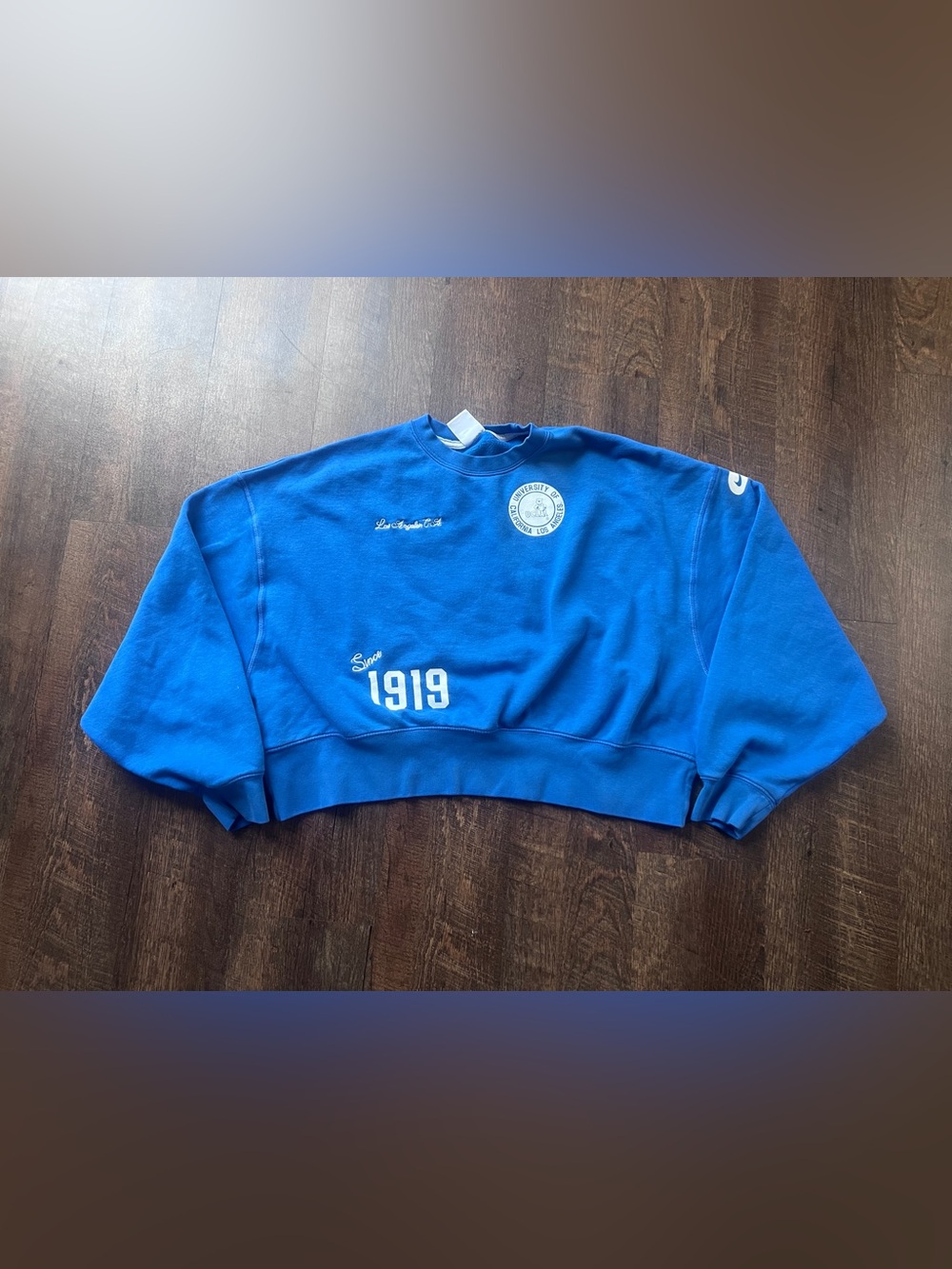 Nike Blue Crewneck Sweatshirt with White '1919' & Crest